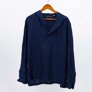 Comfy, hooded linen cover-up - Saks Fifth Avenue